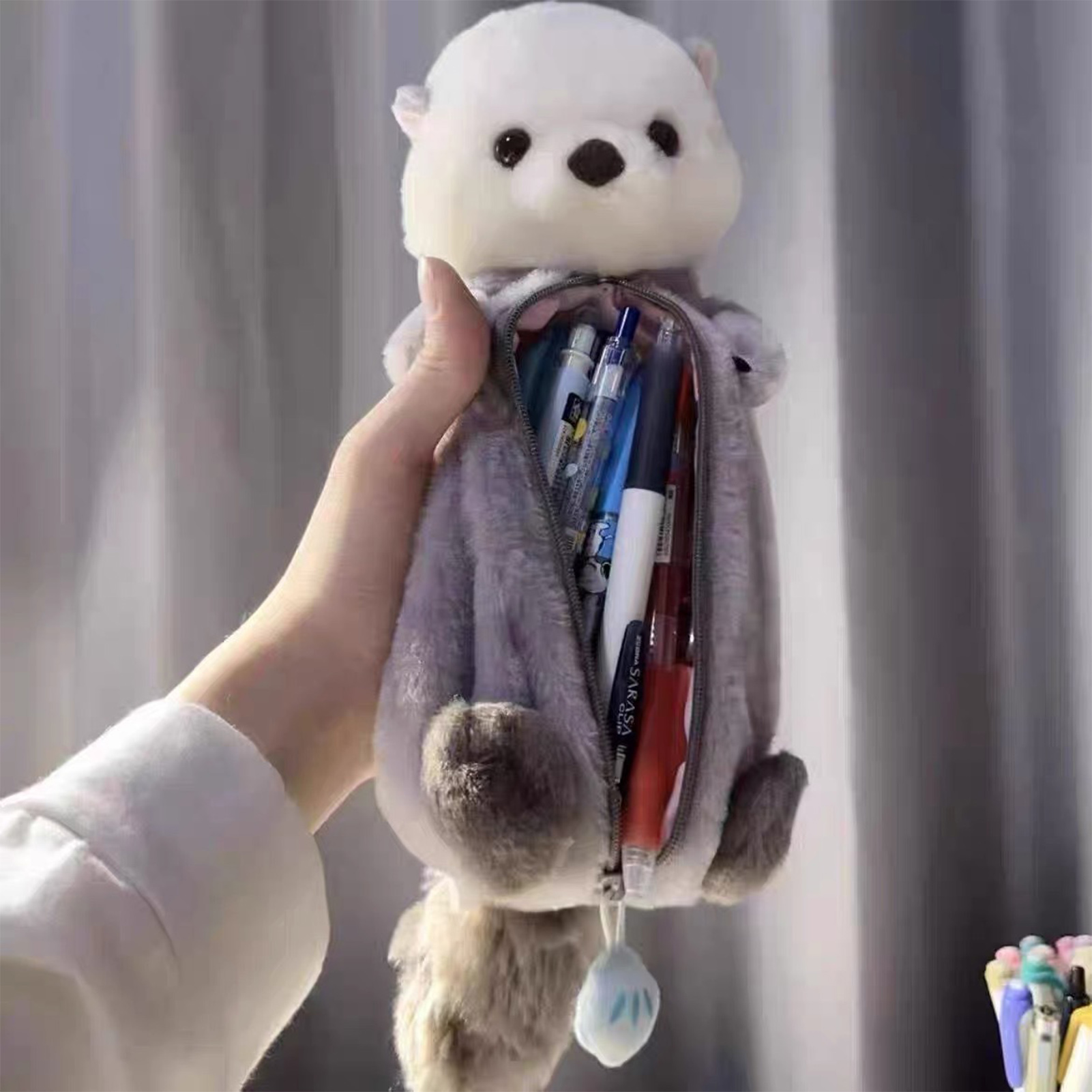 Creative Plush Toy Pencil Case - School Supplies ulasan dan harga