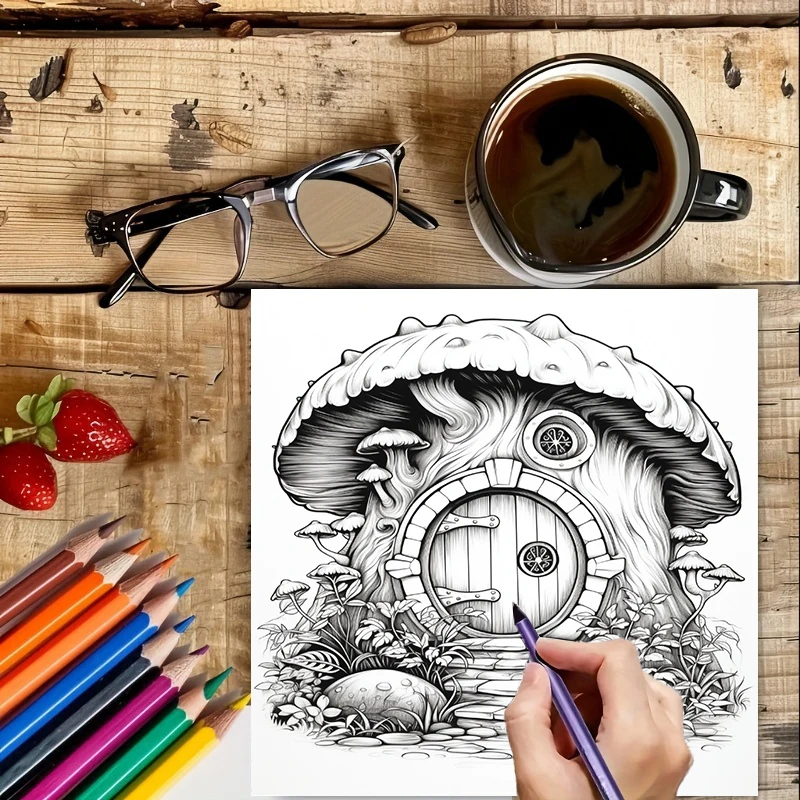 Coloring Book Fairy Door for A - School Supplies ulasan dan harga