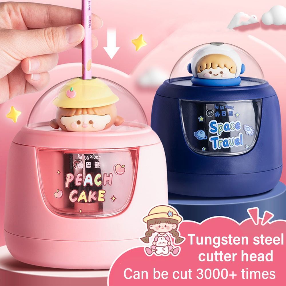 Cute Cartoon Battery Charging  - Electric Pencil Sharpener Usb ulasan dan harga